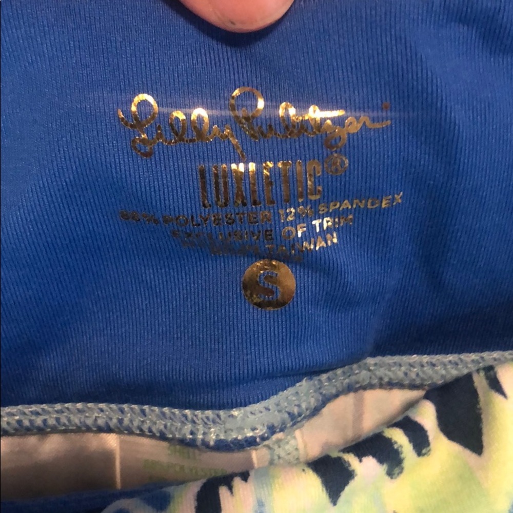 Lily Pulitzer cropped workout leggings